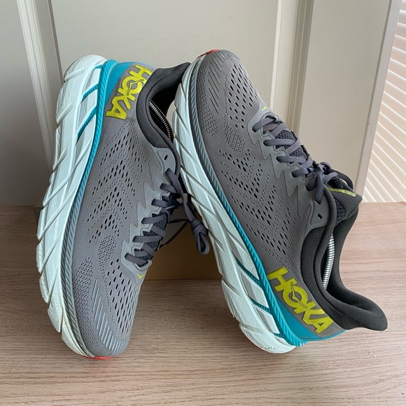 HOKA ONE ONE CLIFTON 7 Running Shoes- Men 11.5 - Picture 10 of 11
